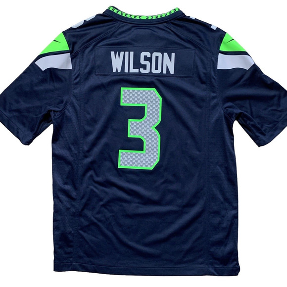 Seattle Seahawks Jersey Russell Wilson #3 Nike Authentic NFL On Field Men Large - Picture 1 of 9